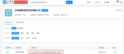 十薈團關聯公司注冊資本大幅增至80億元，聚焦計算機軟件及輔助設備領域